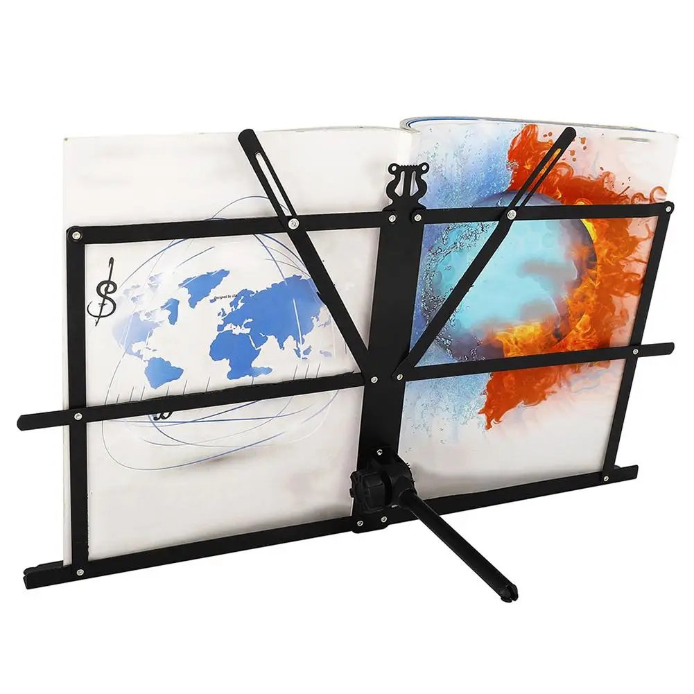Складная Музыкальная подставка из алюминиевого сплава с регулируемой высотой и
