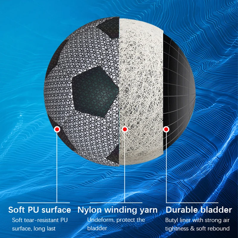 Светящийся в темноте футбольный мяч Размер 5 4 Стандартный тренировочный