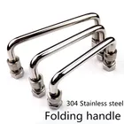 304 Нержавеющая Складная ручка 90 мм, промышленный ящик для инструментов, пружинные ручки, гибкие чемоданы, оборудование, оборудование для шкафов