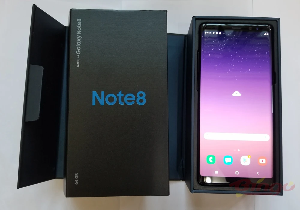 Samsung Galaxy Note8 N950F Note 8, разблокированный телефон 4G LTE, четыре ядра, 6,3 дюймов, двойной 12 МП ram, 6 ГБ rom, 64 ГБ, 3300 мАч, отпечаток пальца