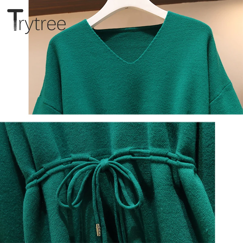 Осенне-зимний комплект из двух предметов Trytree 2020 повседневный свободный