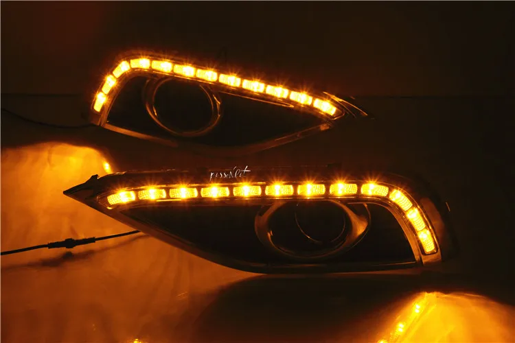 Подходит для Хонда сrv 2012 13 светодиодных аксессуаров белый светильник s дневные