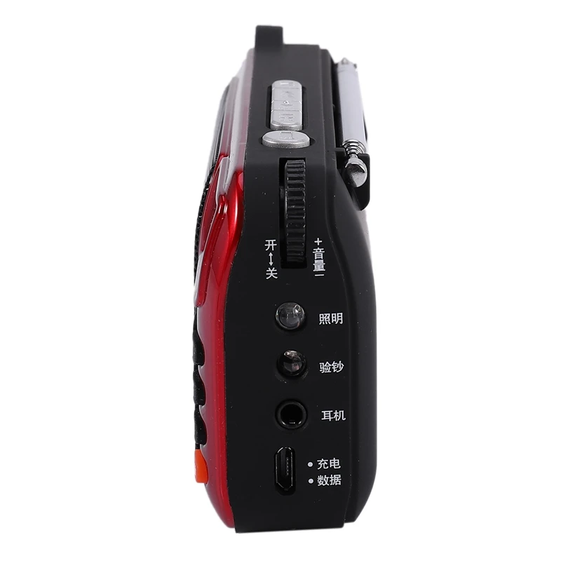 Портативный цифровой fm радиоприемник Rolton W505 USB TF MP3 плеер динамик со светодиодным