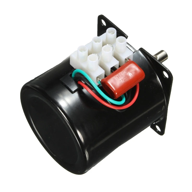 

Hugwit Enhanced Synchronous Motor 68KTYZ AC Motor Slow Speed Motor Low Speed Motor Micro Motor with Bracket