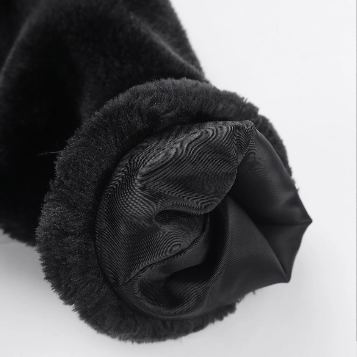 Пальто с искусственным мехом для девочек зимняя теплая куртка длинным рукавом