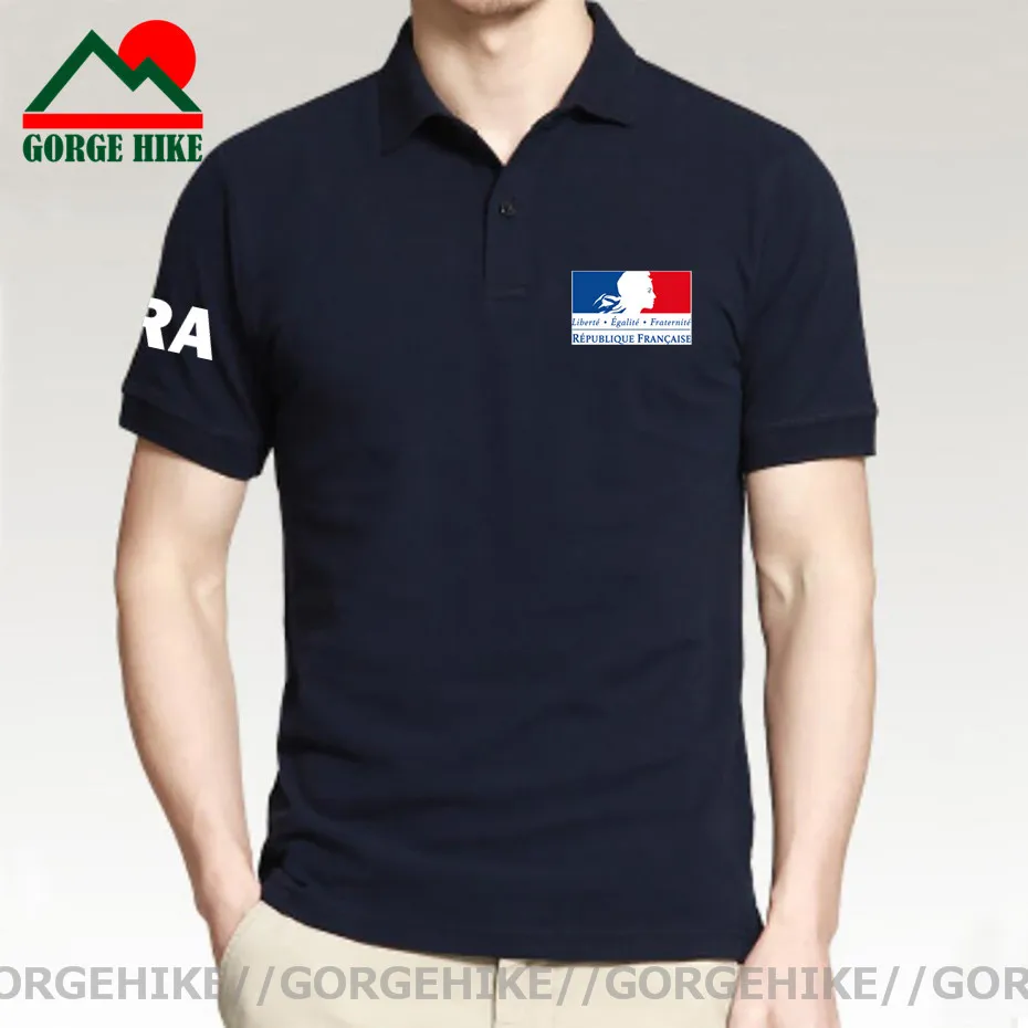 

France French Republic FRA FR polo shirts men short sleeve Paris brands printed country 2021 man cotton nation team casual shirt