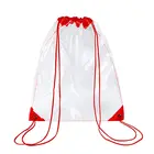 Прозрачный рюкзак на шнурке, тоут для хранения фруктов, спортивная сумка, большой вместительности 33x43 см, унисекс, легкий пляжный ранец