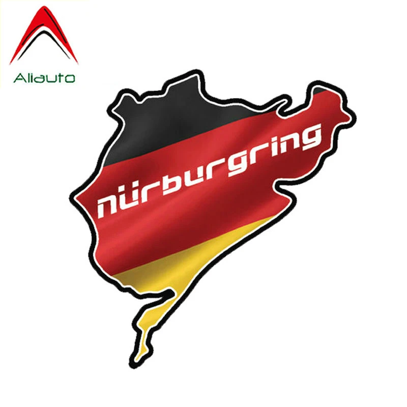 

Aliauto креативные автомобильные стикеры NURBURGRING JDM, бампер, Виниловая наклейка, окно, багажник автомобиля, водонепроницаемая фотография, царапи...