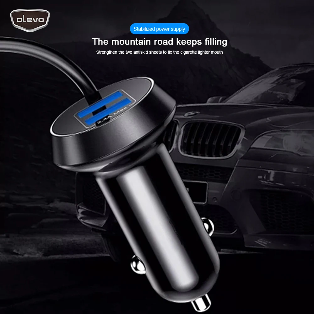 Быстрое Автомобильное зарядное устройство с двумя USB портами 3 4 А 5 В|Адаптер