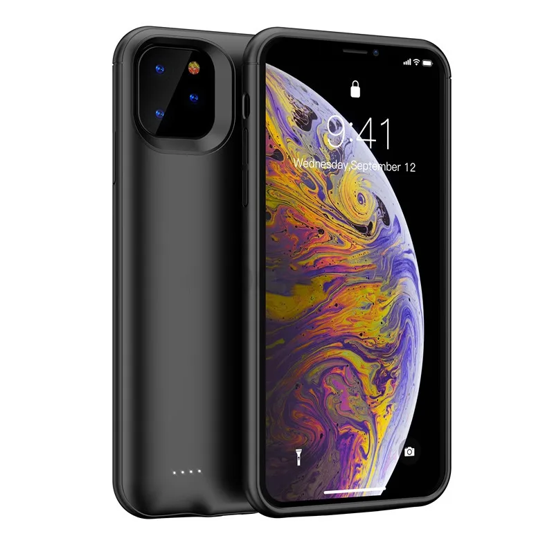 Портативный внешний аккумулятор для iPhone 11 Pro Max чехол с дополнительным