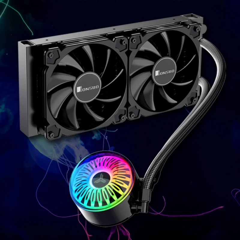 

240 CPU Water Cooling Computer CPU Cooler Fan 5V 3Pin ARGB Heatsink Integrated Radiator Silent