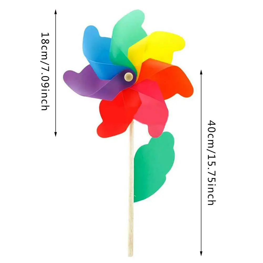 

Plastic Windmill Pinwheel Wind Spinner Kids Toy Garden Lawn Party Decor Camping Windmill Wind Spinner Toys For Children