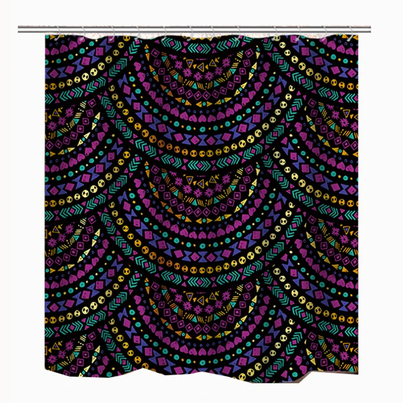

Bathroom Curtain Waterproof Shower Curtain Fabric Polyester Curtain For Bathroom