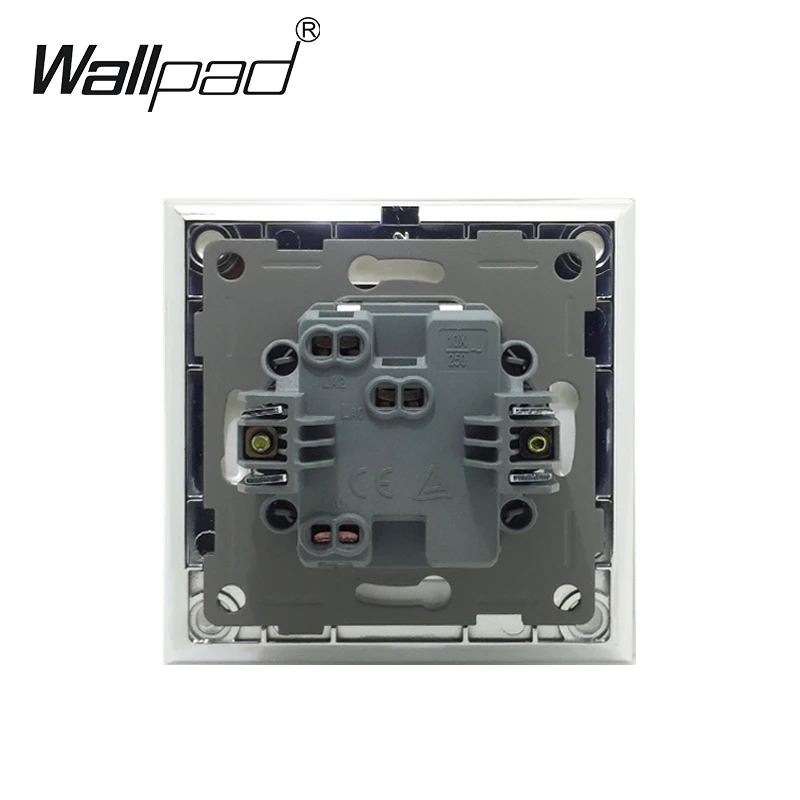 ЕС металл 1 Gang 2 позиционный переключатель с когтями Wallpad 110 250V серебристого цвета