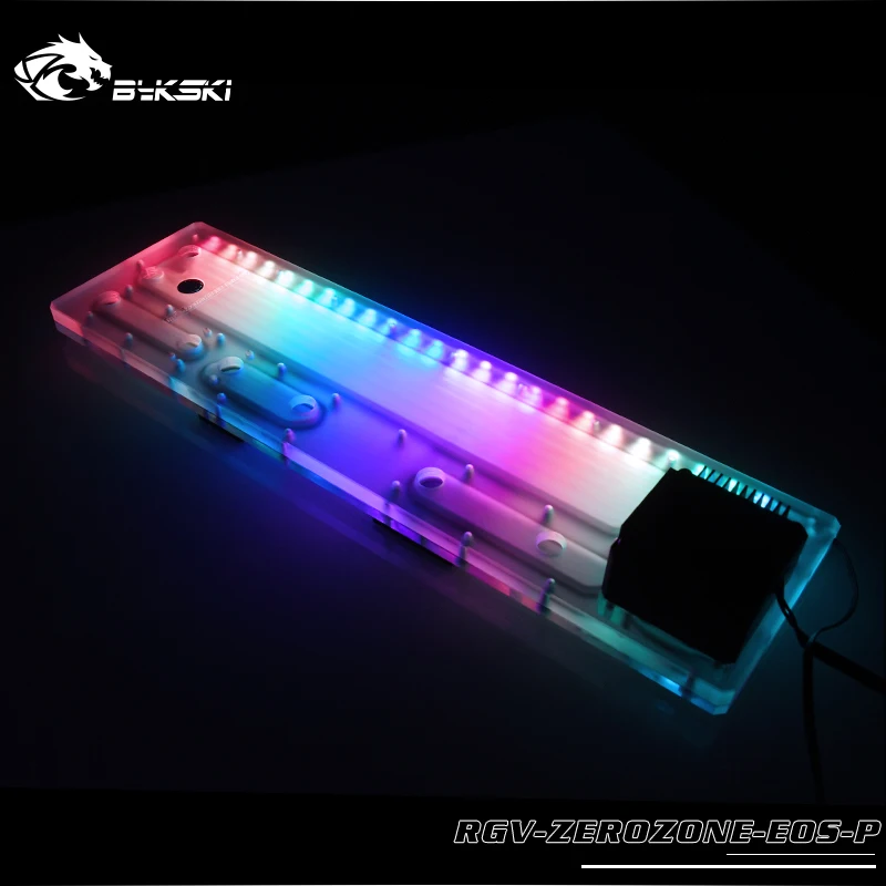 Verkaufen BYKSKI Acryl Bord Wasser Kanal Lösung Verwenden Für Werden Queit ZEROZONE EOS Chassis Für CPU GPU Block / 3PIN RGB / Combo DDC Pumpe