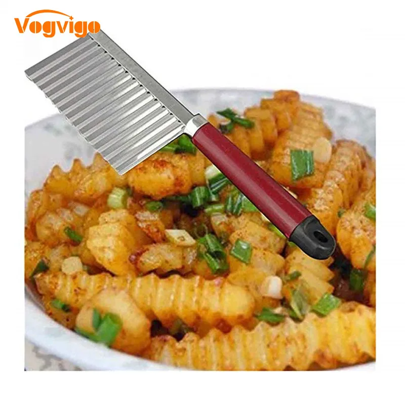 Для волнистой нарезки картофеля острый нож из нержавеющей стали для резки пилинг