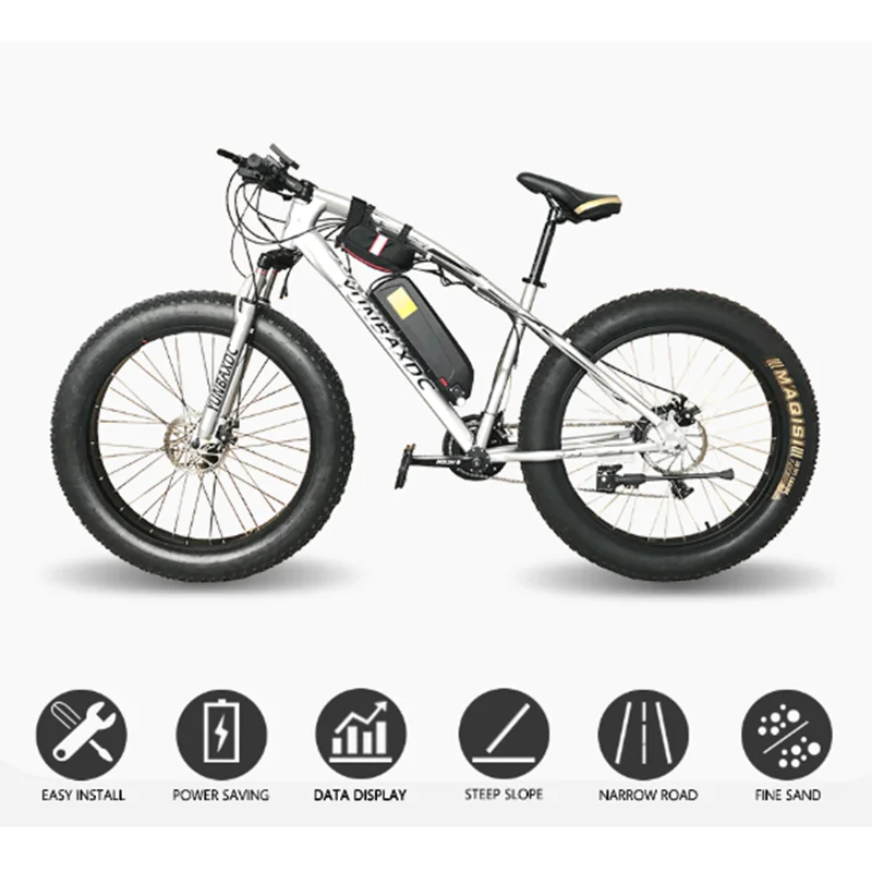 SDYITN Электрический Снежный велосипед Conversion Kit 20/26 дюймов 36V500W спереди с крупными