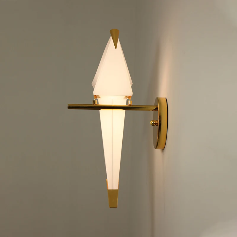 Светодиодный настенный светильник в скандинавском стиле с изображением птиц