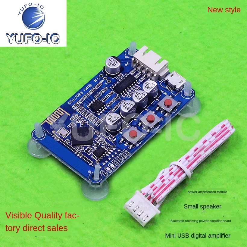 Бесплатная доставка 2 шт. Плата усилителя Bluetooth 2*3 Вт мини USB цифровой усилитель