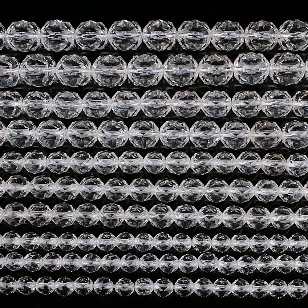 Бусины круглые из натурального кварца, 6/8/10 мм, 84 огранки от AliExpress RU&CIS NEW