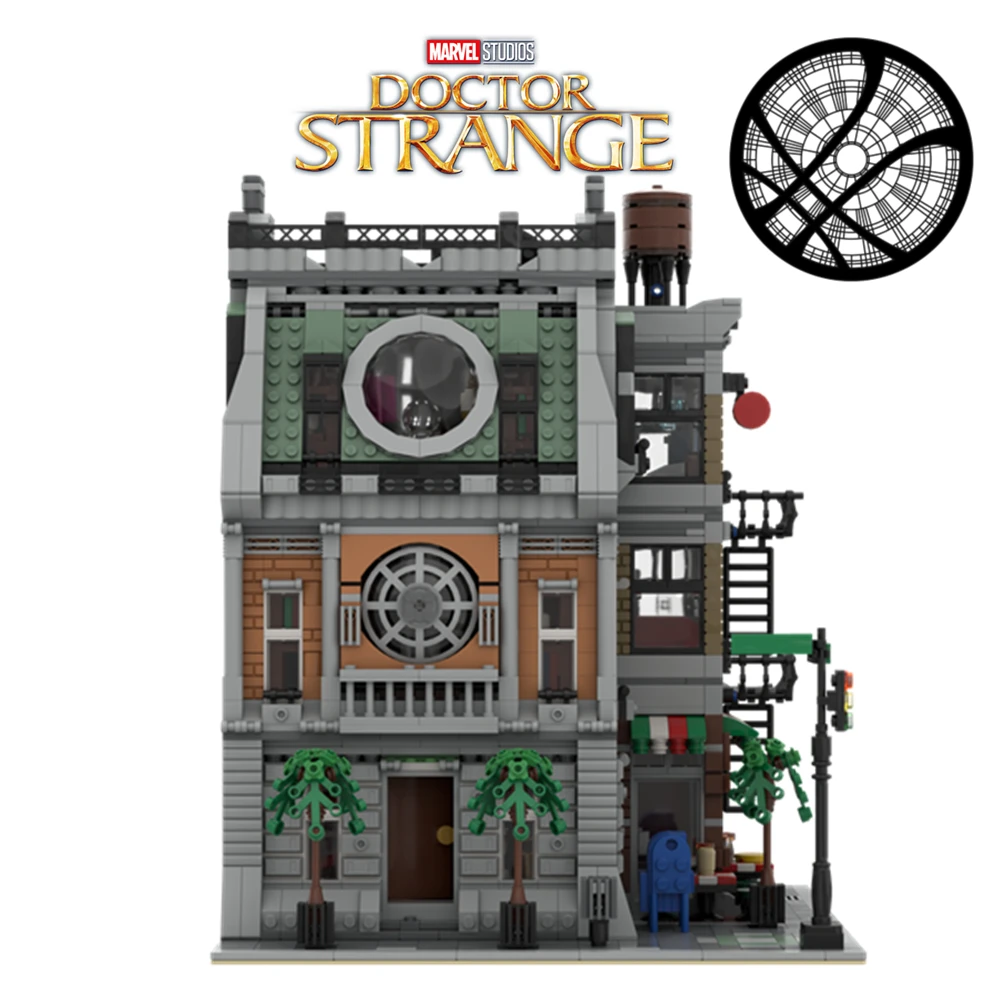 

New Upgrade Marvel Avengers Doctor Strange Sanctum Sanctorum Streetview Toys MOC-37592 Model Building Blocks Bricks Kids Gift