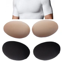 men underwear bust lifters nylon sponge muscle self adhesive reusable silicone pads chest stickers soft enhancers shaper