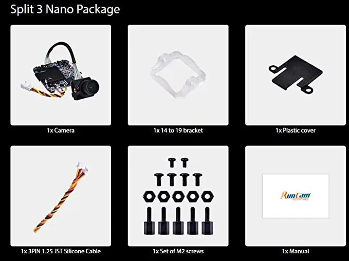 runcam Swift 2 600TVL FPV camera 2.1 mm lens 165 degrees OSD WDR DC NTSC integrated MIC | Игрушки и хобби