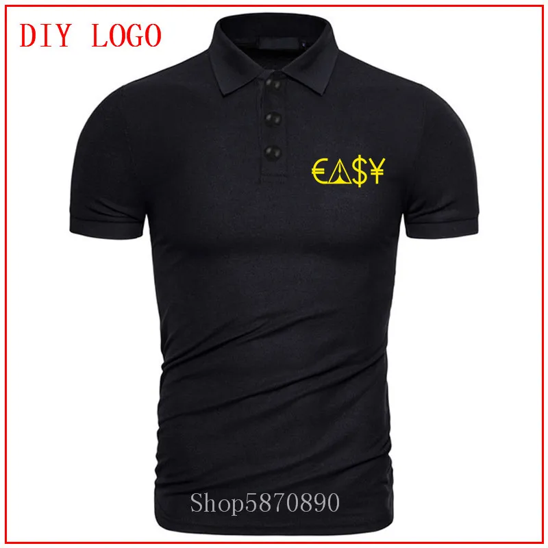 Мужская футболка с принтом Easy Money желтая в стиле хип-хоп модная 2020 | одежда