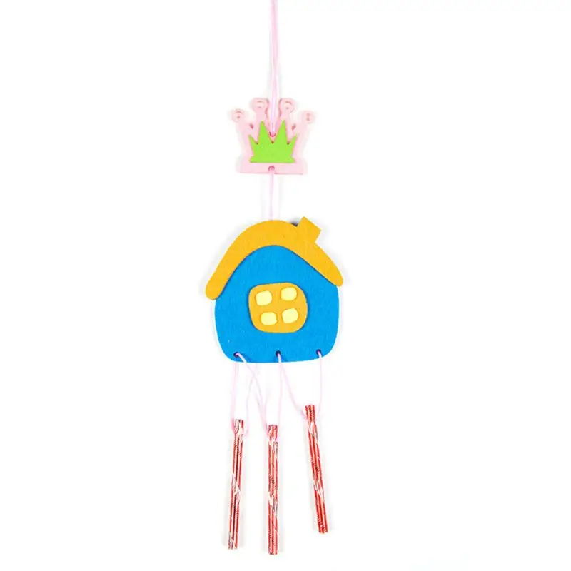 DIY Wind Chime детский нетканый материал ручной работы с рисунками животных для
