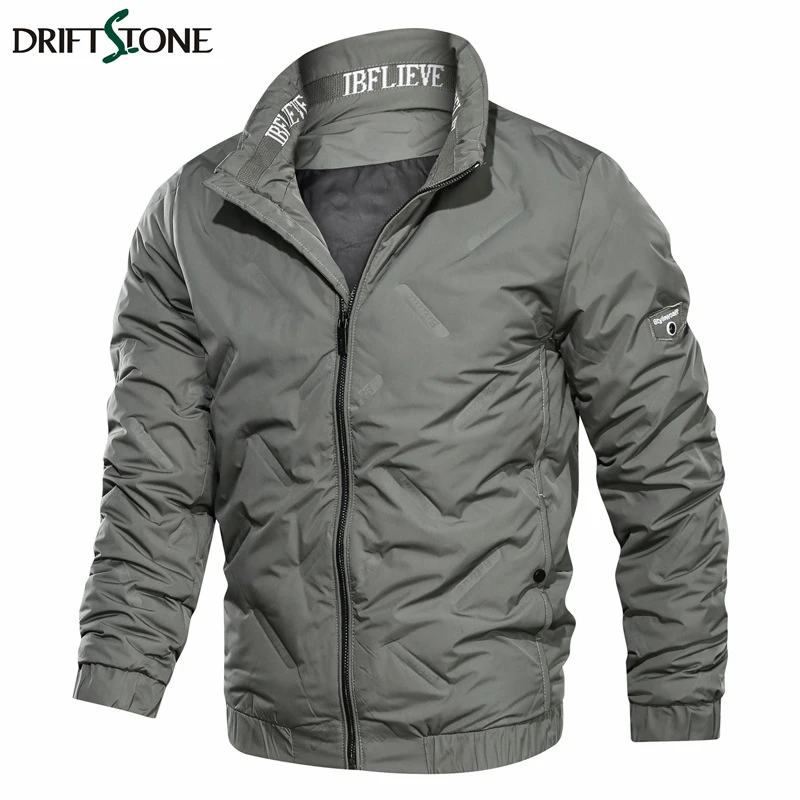 Men's White Duck Down Jackets Solid Winter Fashion Stand Collar Casual Down Coat Windbreaker Thick Warm Jacket Down