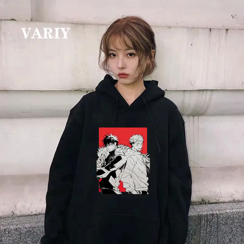 

Женская толстовка с капюшоном, винтажные свободные пуловеры с капюшоном, теплый спортивный костюм большого размера, свитшоты в стиле аниме