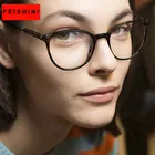 Feishini маленькие поддельные очки, очки с защитой от синего света, блокирующие фильтр, снижающие нагрузку на очки, прозрачная оправа для очков, женские очки кошачий глаз