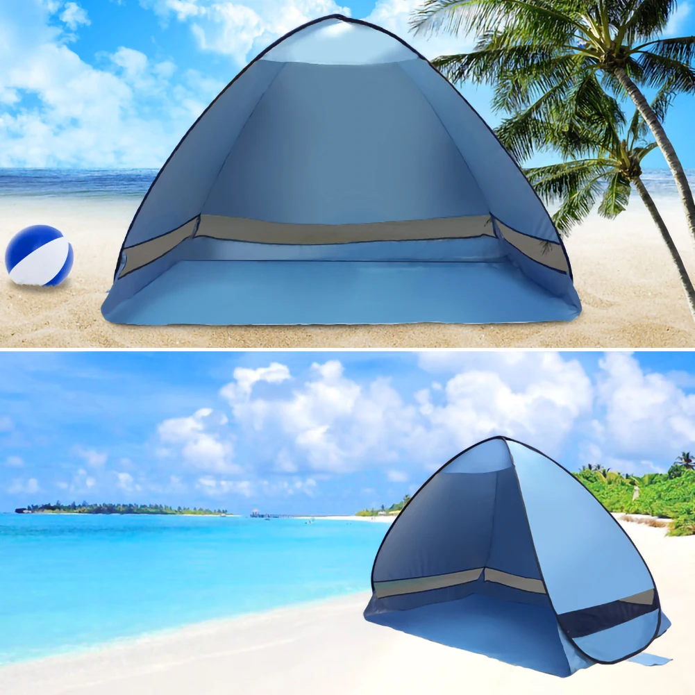 

Automatic Pop Up Beach Tent Family Ultralight Folding Tourist Fish Camping Sun Shade Anti-UV Beach Tent Outdoor Accessories