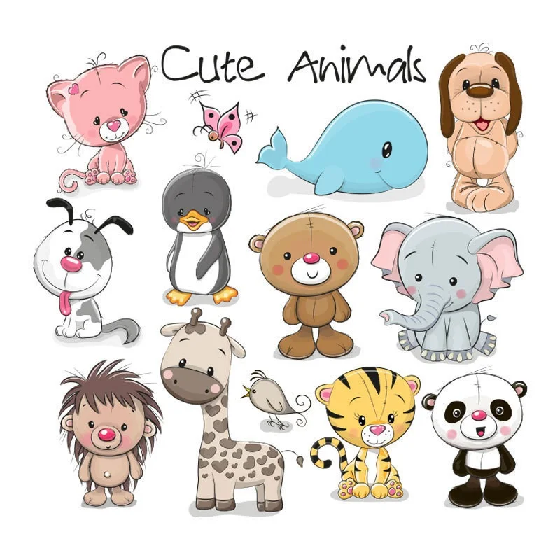 Детские нашивки для рубашки с утюгом животными аксессуары самостоятельного