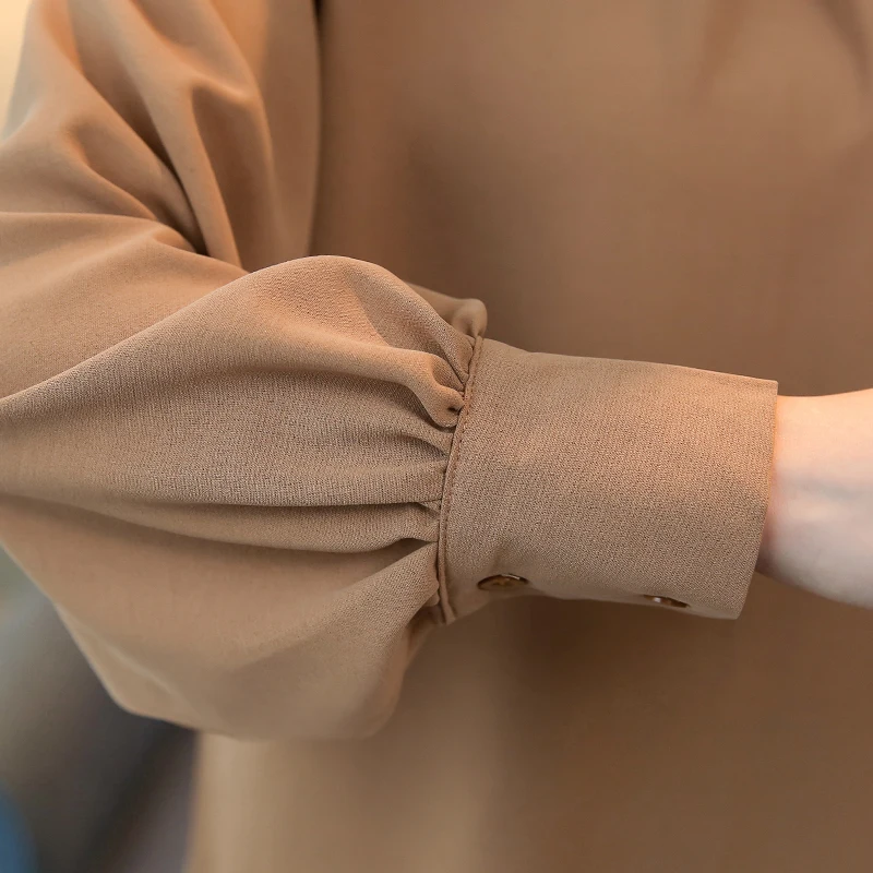 2019 Топы женские шифоновая Рубашки блузка с длинным Женские рукавом рубашки топы