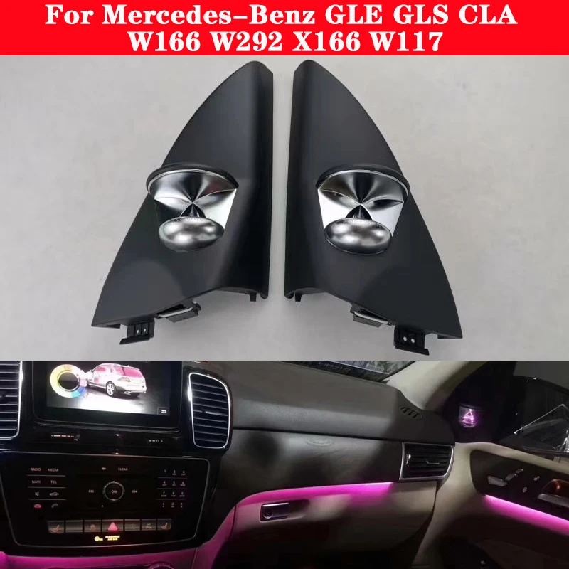 

For Mercedes-Benz GLE GLS CLA W166 W292 X166 W117 Car Ambient neon BO Tweeter Light decorative 3/12 Colors Ambient Light lamp