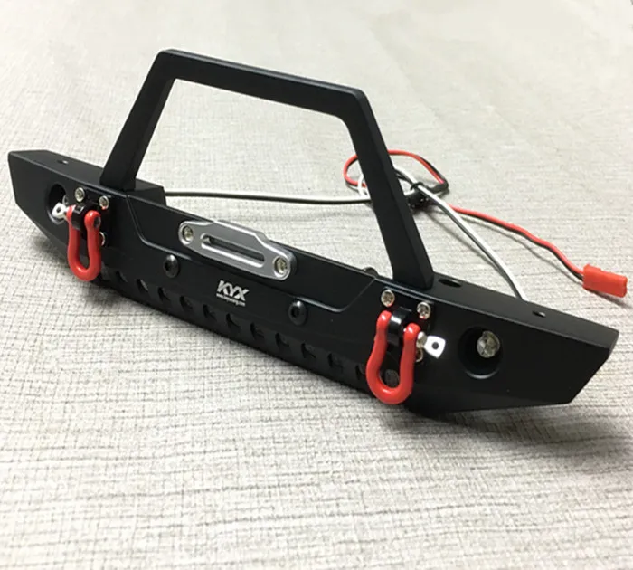 KYX гоночный металлический передний бампер w/фары лампы Запчасти для модификации