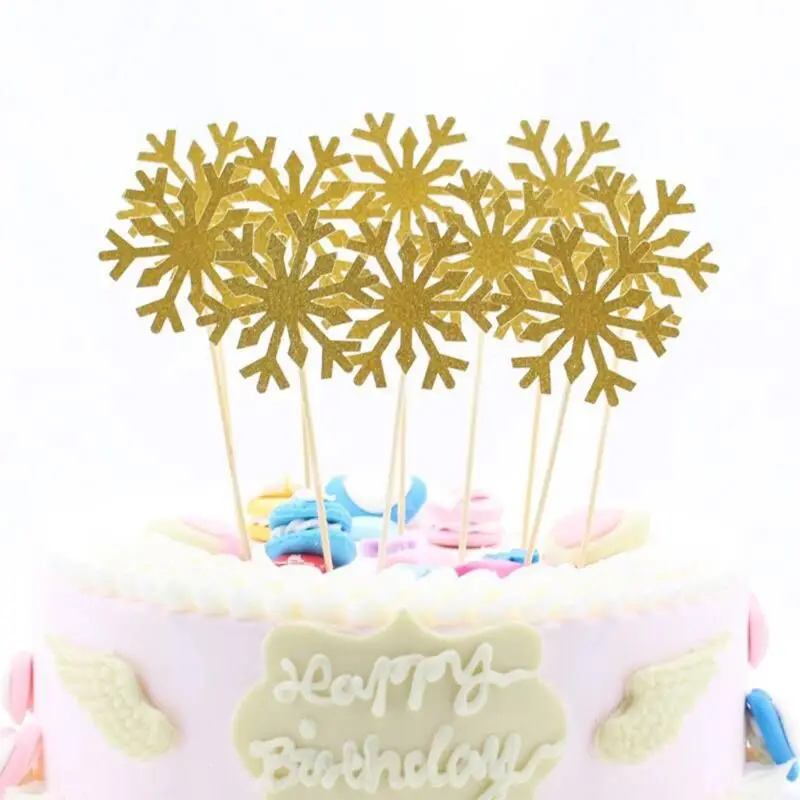 Оптовая продажа 60 снежинки для кексов Frozen маленьких девочек Замороженные