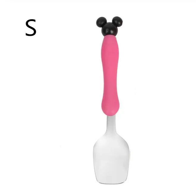 red spoon s 1/2 шт. детский набор ложка и вилка безопасности Нержавеющая сталь кормления столовых приборов изображением героини мультфильма «Леди кормушки посуда ложка для кормления посуда - Цвет: red spoon s