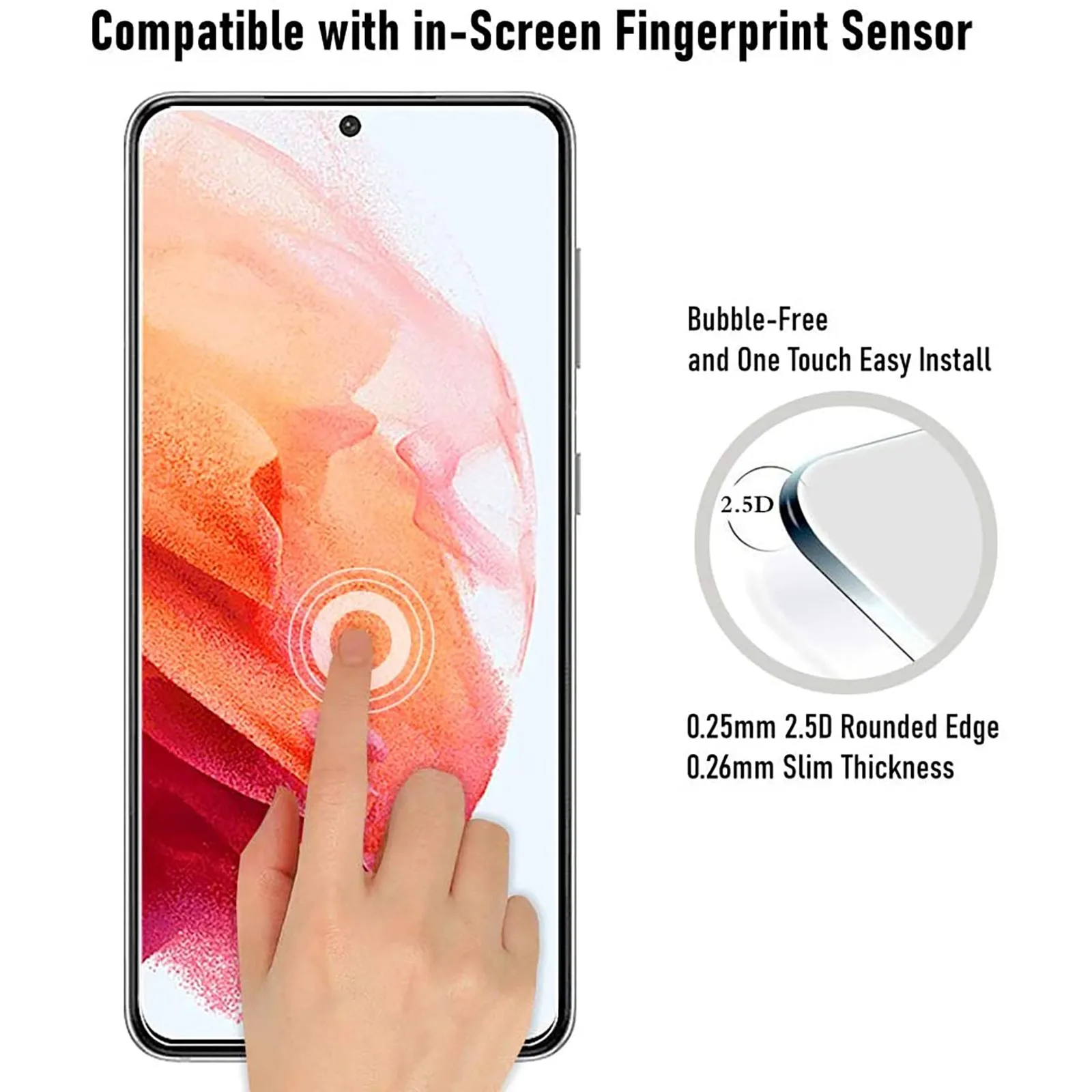 

Защитное закаленное стекло для Samsung S21, прозрачное закаленное стекло, защитная пленка для экрана Samsung 6,2 дюйма 1/2/3/4/5 шт. #3