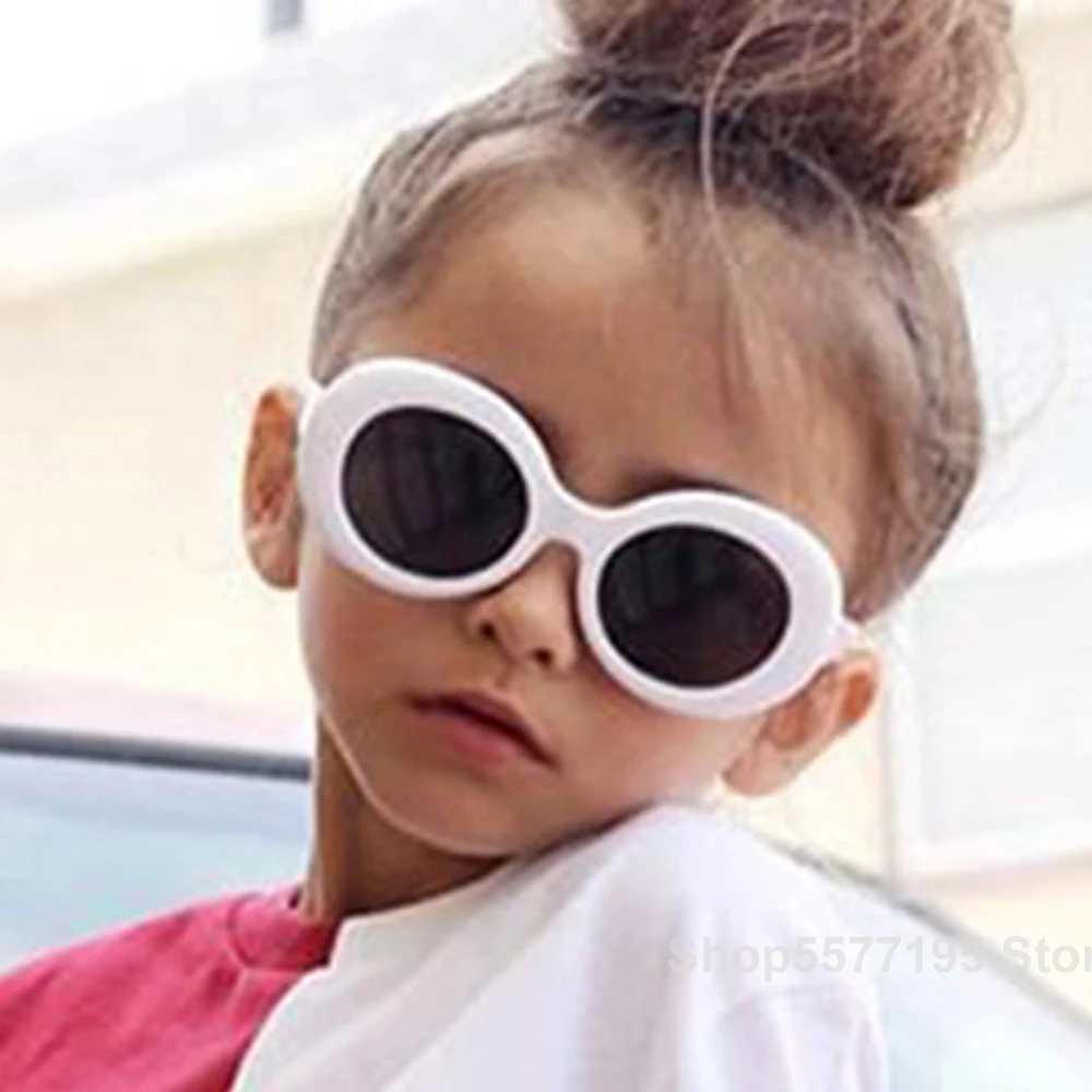 

Children Cute Optical Child Glasses Oval Frame Pure Colors Birthday Party Decorations Kids Fantasia Infantil sunglasses