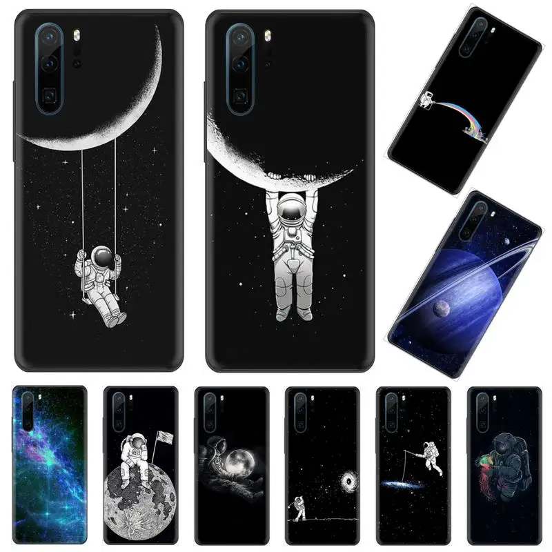 Космическая Вселенная астронавт чехол для телефона Huawei P9 P10 P20 P30 Pro Lite smart Mate 10 20 Y5 Y6