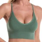 Топик женский бесшовный, без рукавов, спортивный