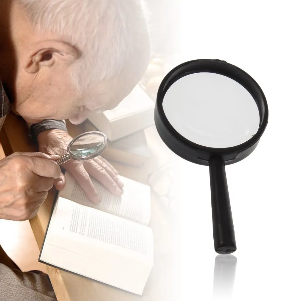

Top Handheld Reading 25mm 5X Magnifier Hand Held Magnifying 25mm Mini Pocket Magnifying Glass Children Magnifying Glass