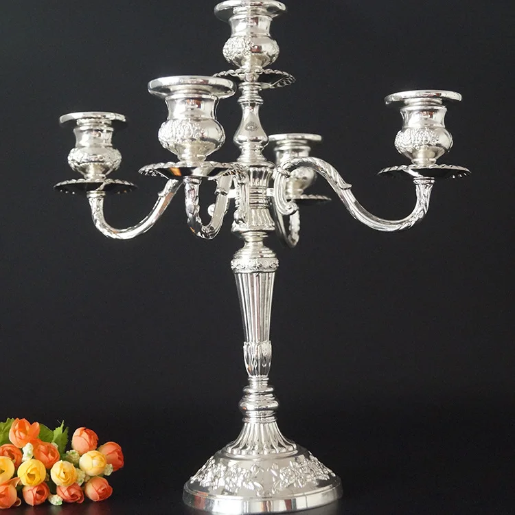 Античные золотые подсвечники в стиле ретро высокий Бронзовый Серебряный