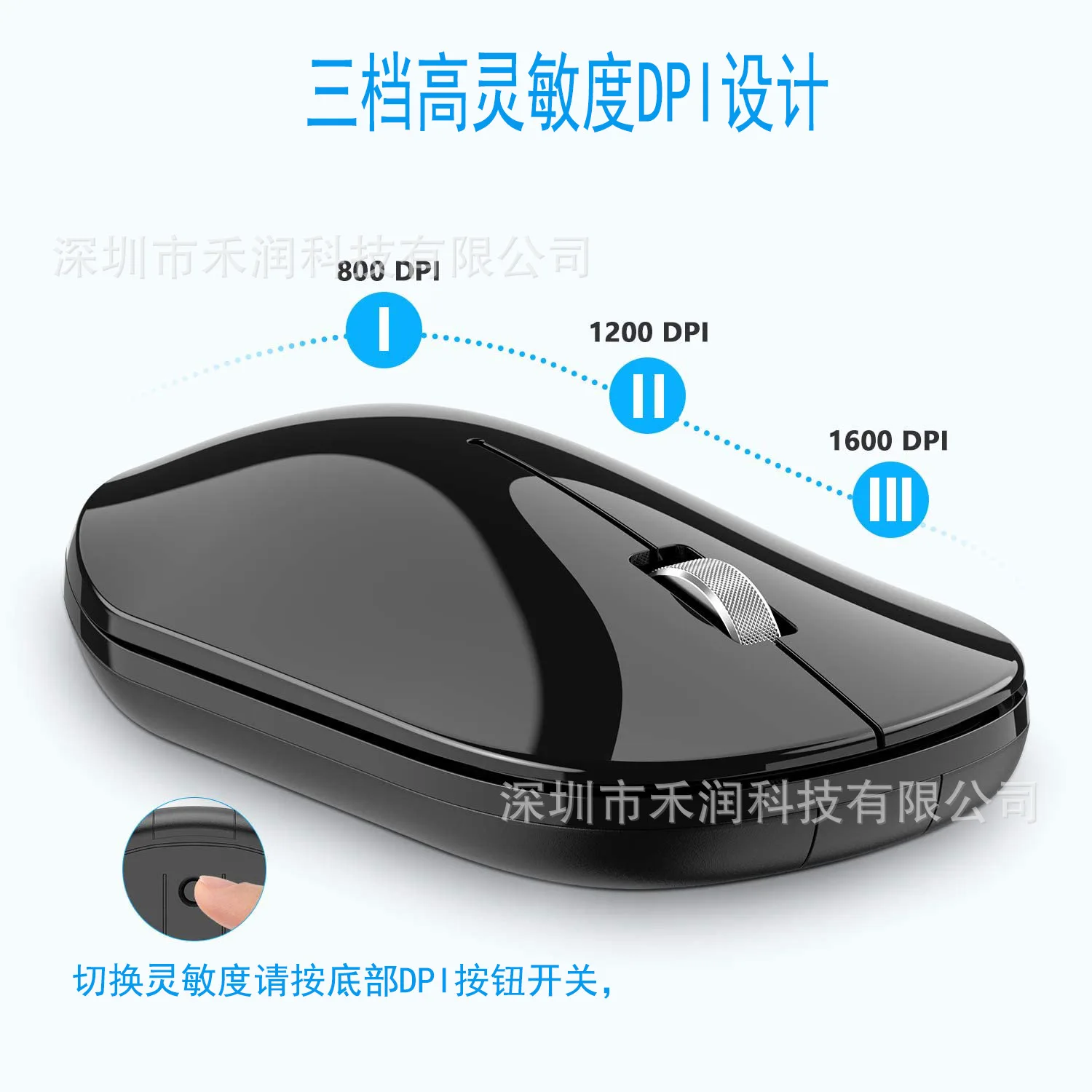 

New 2.4G Wireless Mute Mouse Portable Laptop Office Mouse Suitable for Huawei Xiaomi Apple Computer