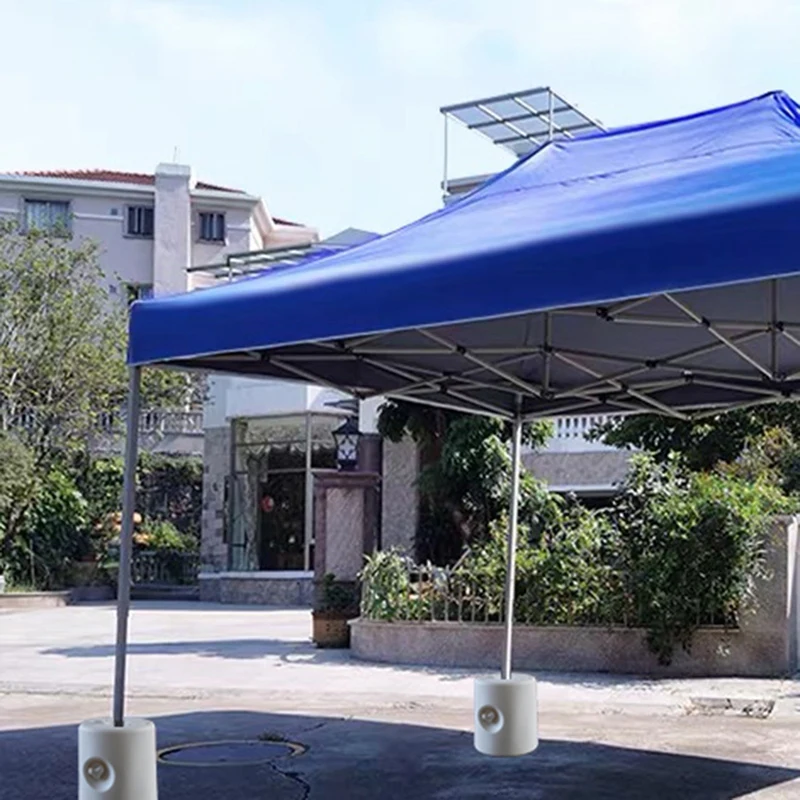 

Outdoors Gazebo Tent Weight Feet Drum Fill with Water or Sand White