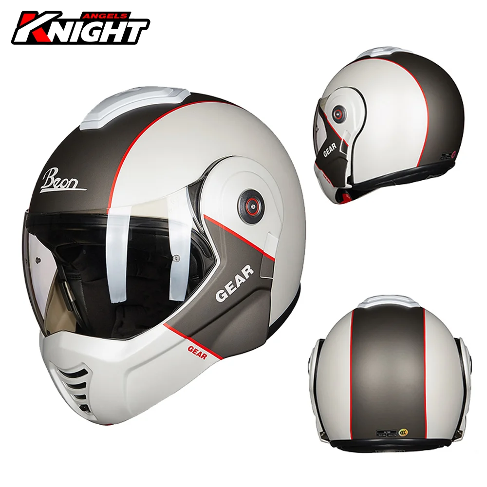 Motorcycle Helmet Casco Moto Four Seasons Breathable Motocross Flip Up Helmet Motorbike Touring Racing Full Face Helmet Casque