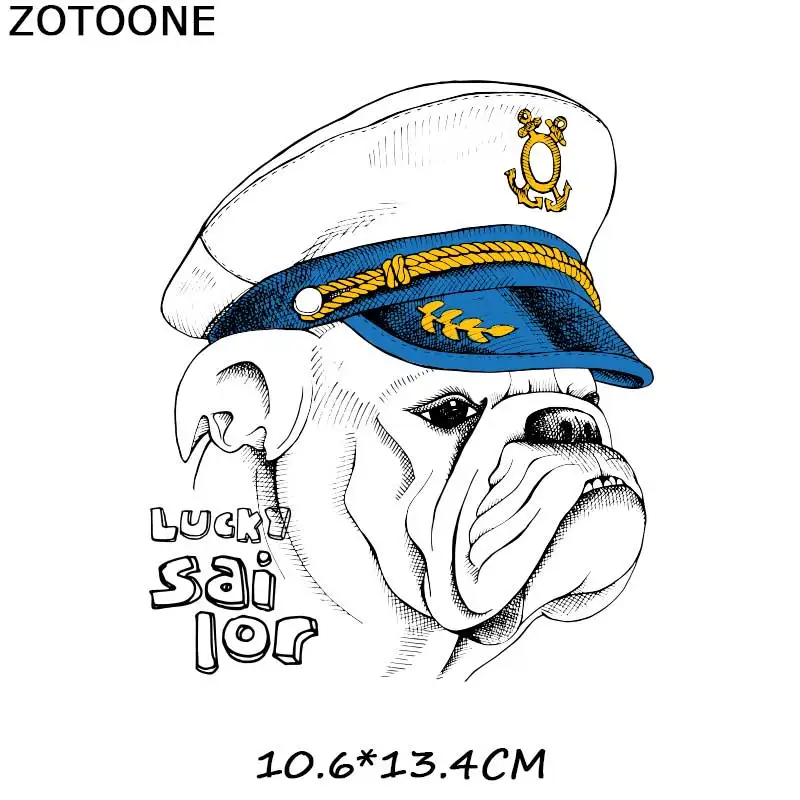 1220 ZOTOONE милая собака мультфильм Железная на патч для детей наклейка на одежду DIY животных Тепловая аппликация передачи для футболки с принтом G - Цвет: 1220