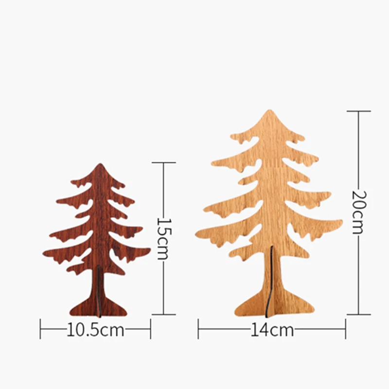 Миниатюрный Сказочный Сад DIY деревянная Рождественская елка украшения дома